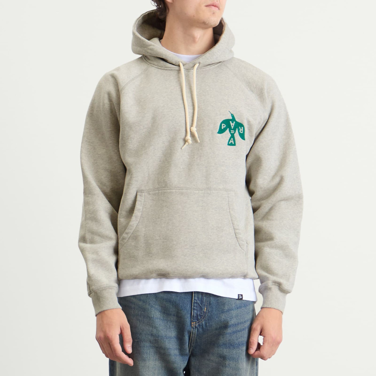 By Parra Men's Crow Logo Hoodie in Heather Grey