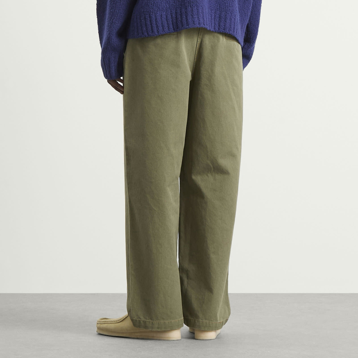 Bound Men's Heavy Canvas Workwear Trousers in Army