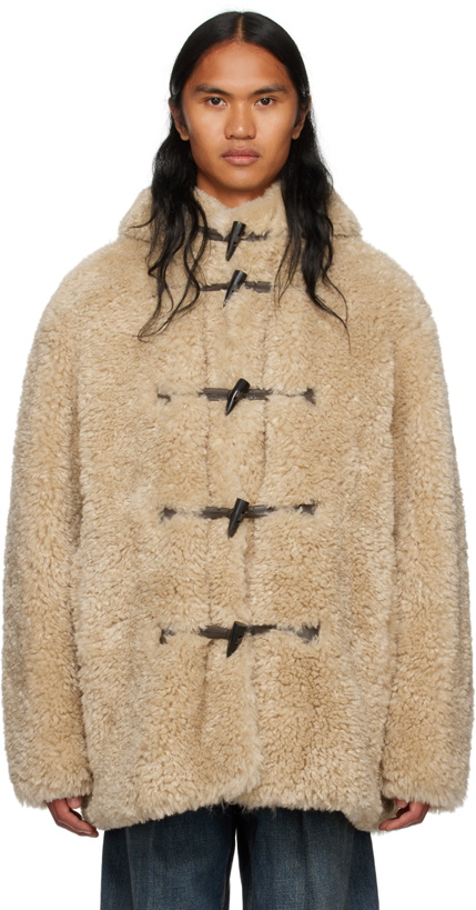 Photo: Isabel Marant Beige Freda Faux-Shearling Coat