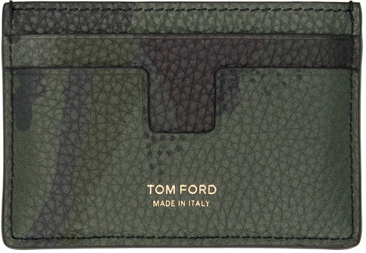 Photo: TOM FORD Khaki T Line Card Holder