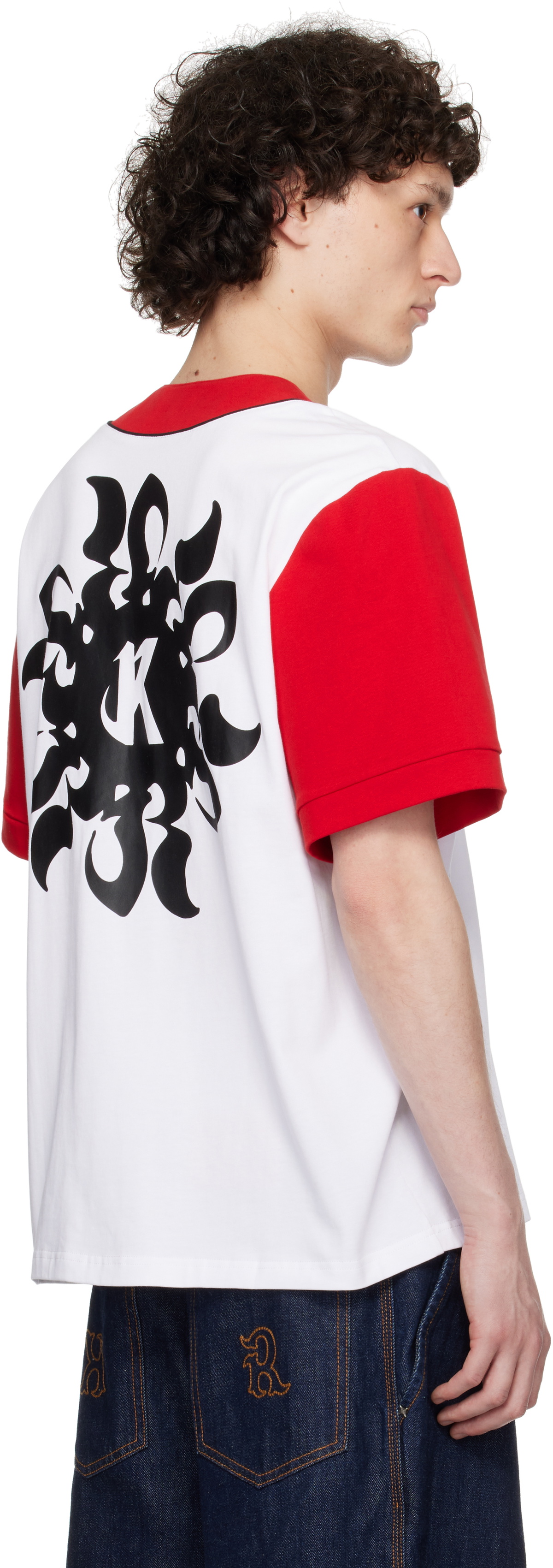 KUSIKOHC Red & White Baseball Shirt