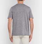 Theory - Regal Mélange Wool T-Shirt - Gray