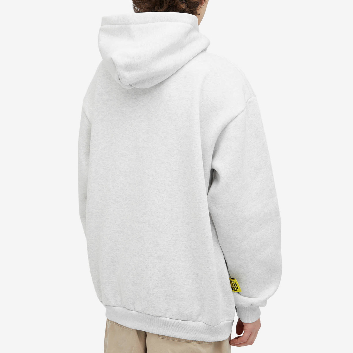 Lo-Fi Men's Plant Logo Hoodie in Ash Grey