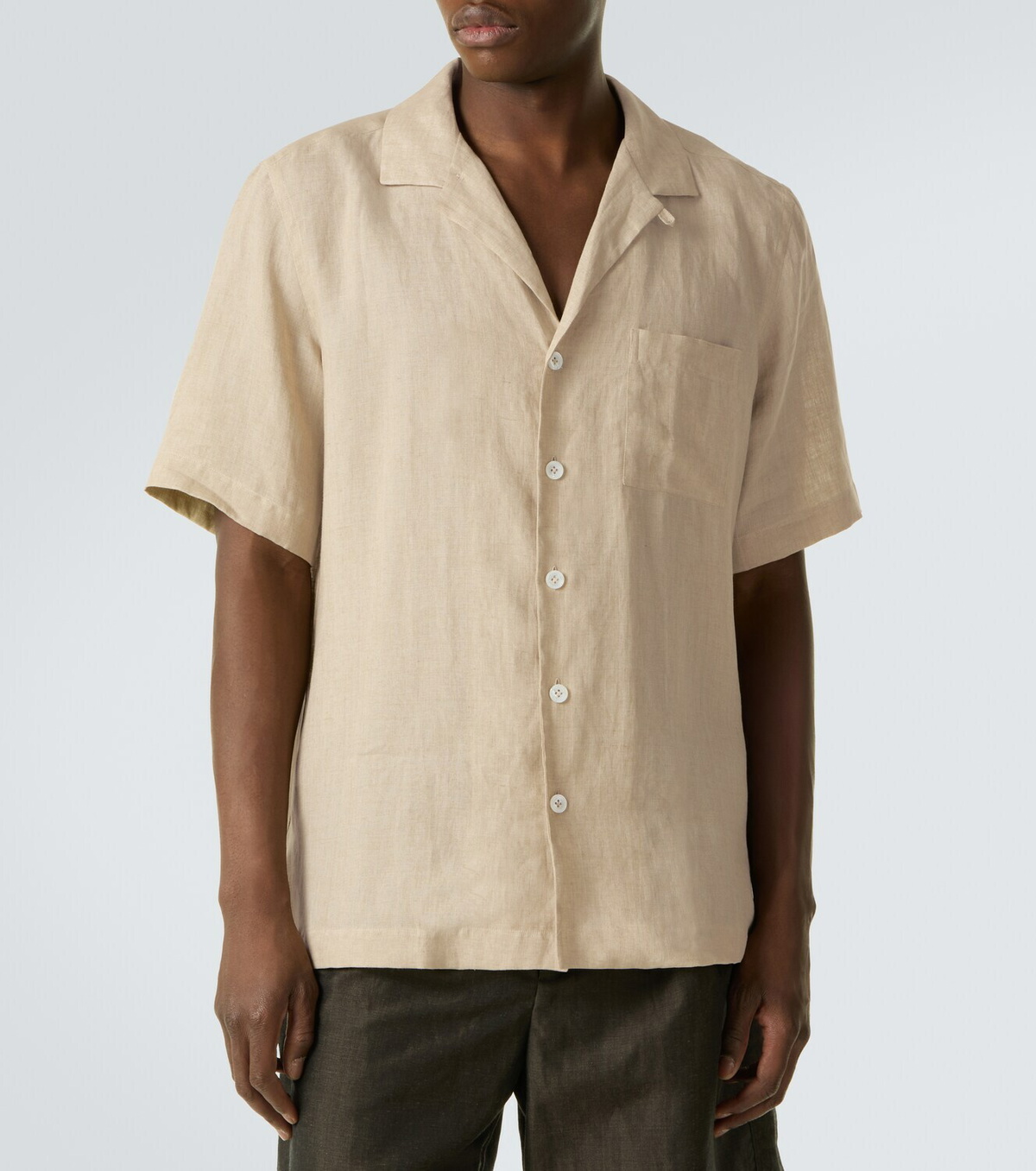 Lardini Linen bowling shirt