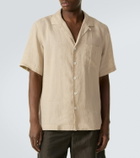 Lardini Linen bowling shirt