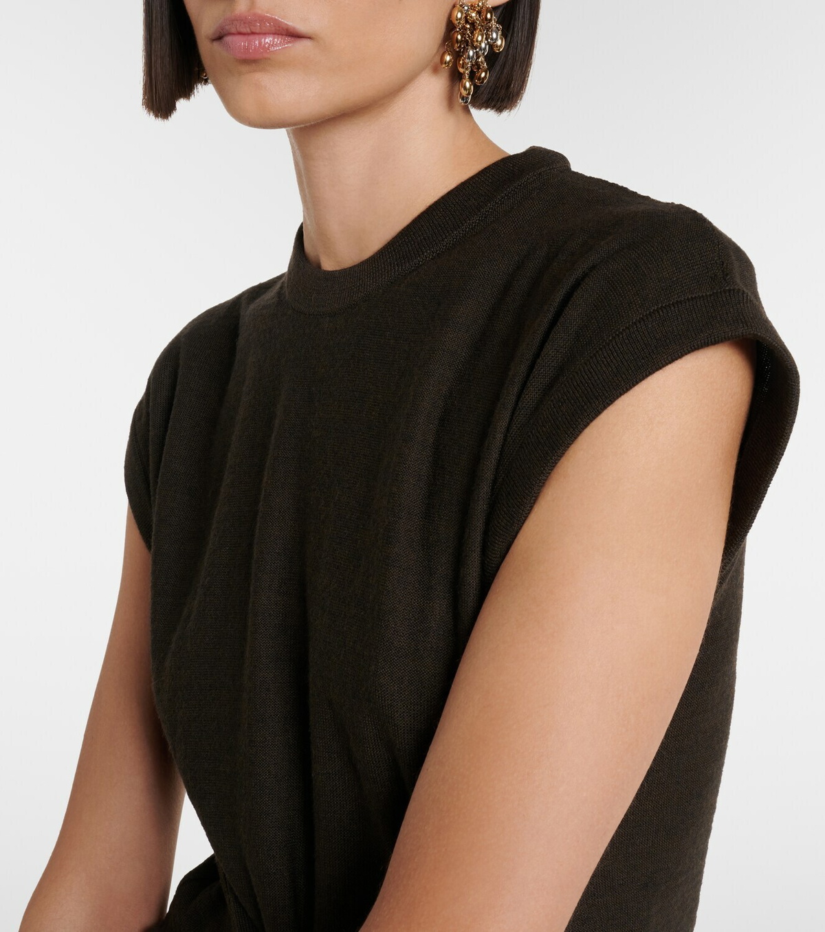 Lemaire Wool-blend knitted top