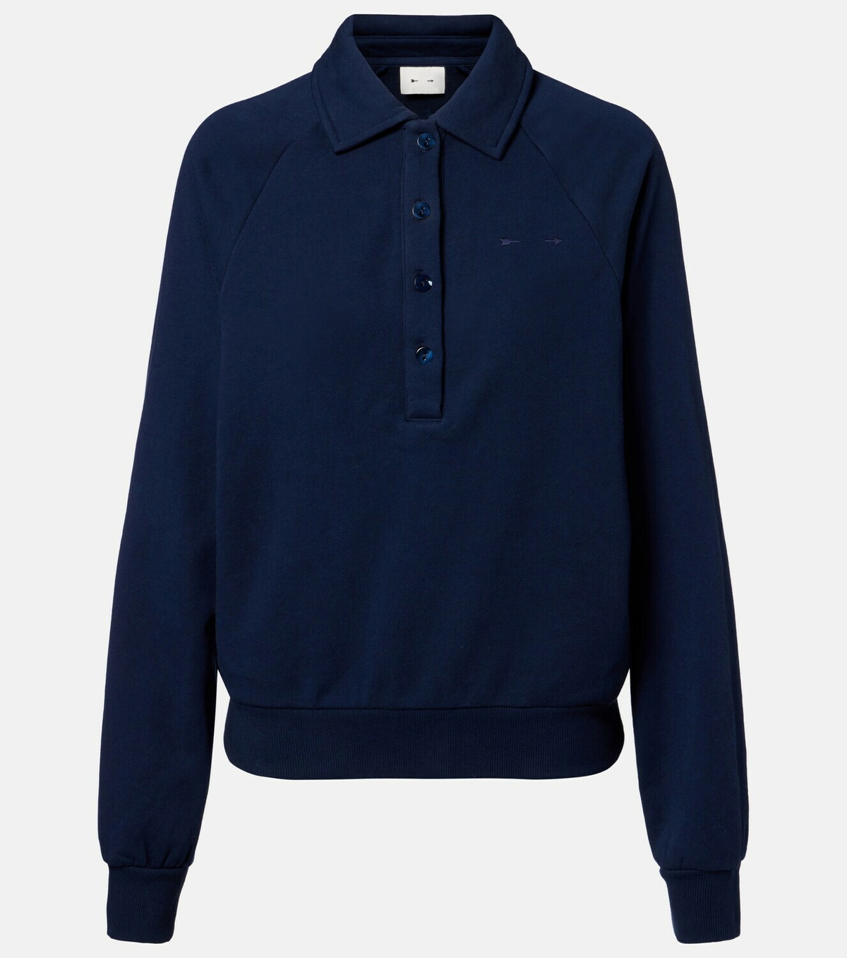The Upside Elle cotton jersey polo sweater