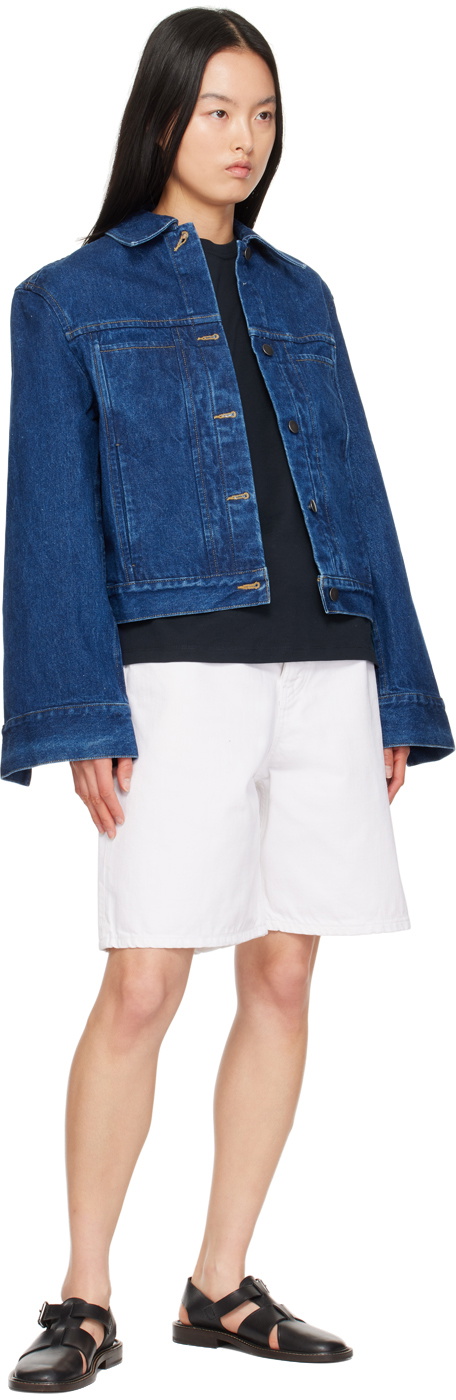 STUDIO NICHOLSON｜DENIM JACKETS (TAHOE DENIM JACKET INDI Studio Nicholson Blue Tahoe Denim Jacket Studio Nicholson