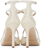 Jimmy Choo White Azia 95 Heeled Sandals