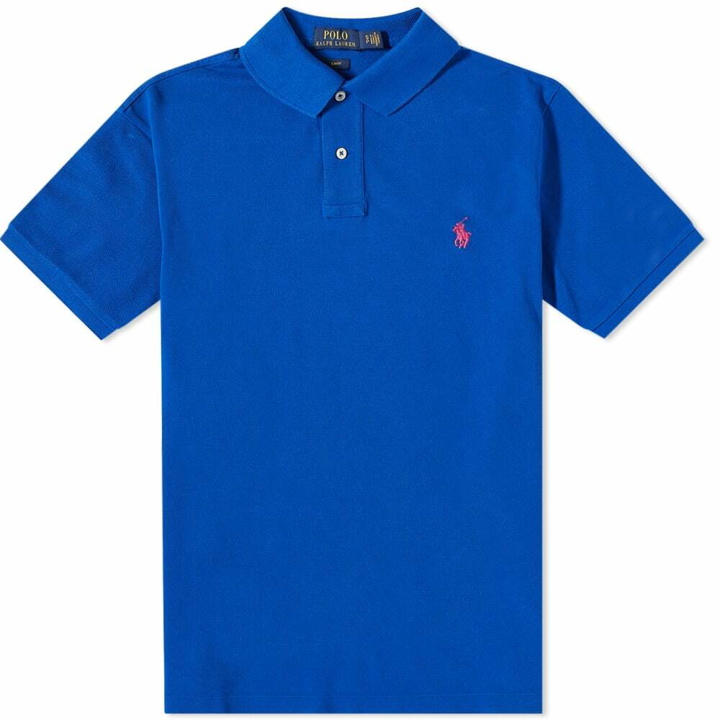 Photo: Polo Ralph Lauren Men's Slim Fit Polo Shirt in Pacific Royal