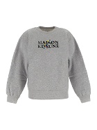 Maison Kitsune' Floral Logo Embroidery Sweatshirt