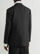 Valentino - Double-Breasted Virgin Wool and Silk-Blend Twill Blazer - Black