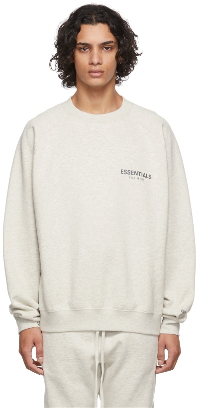 Photo: Essentials Off-White Crewneck Sweatshirt
