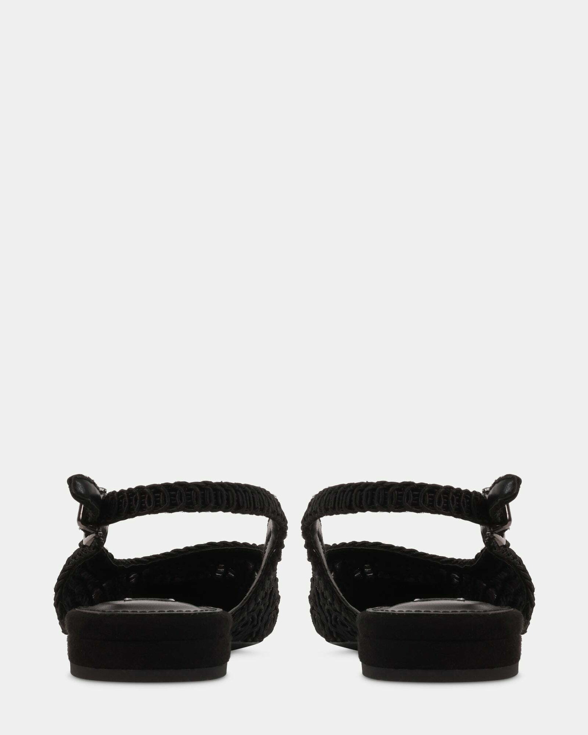 Steve Madden Dace Flats in Black Fabric