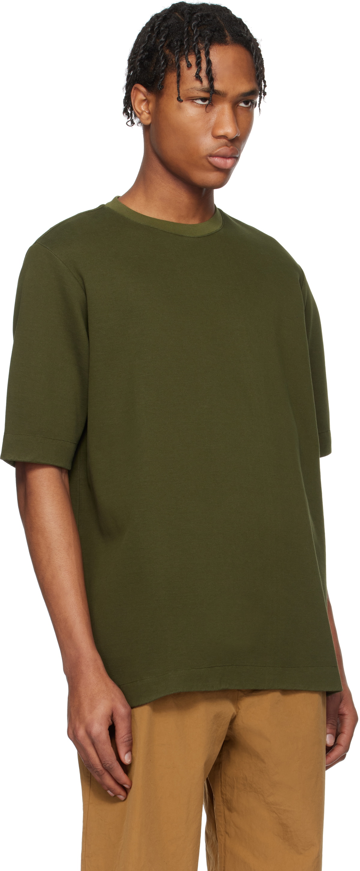CASEY CASEY Green Felix T-shirt CASEY CASEY
