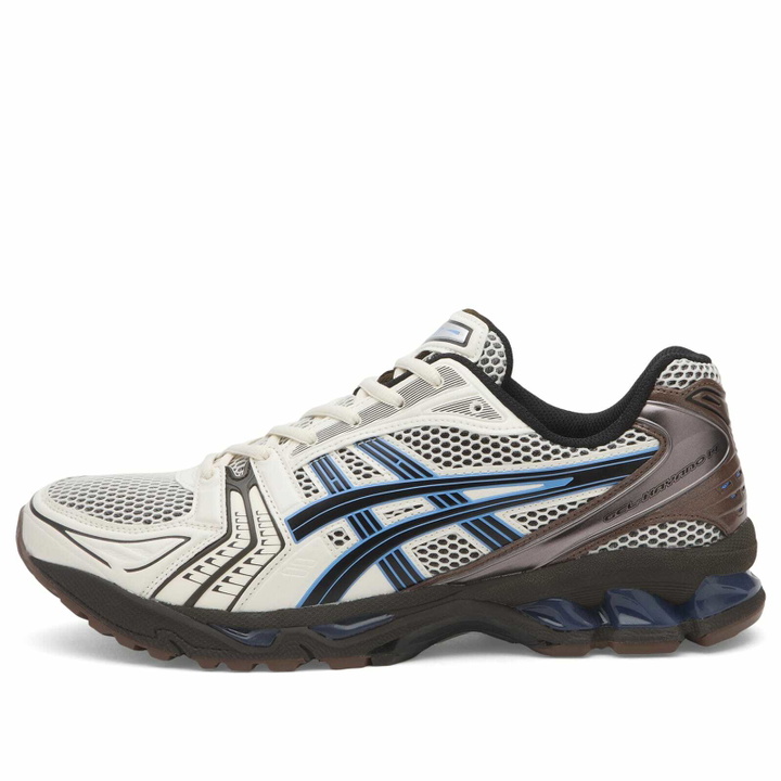 Photo: Asics Gel-Kayano 14 Sneakers in Cream/Blue Coast