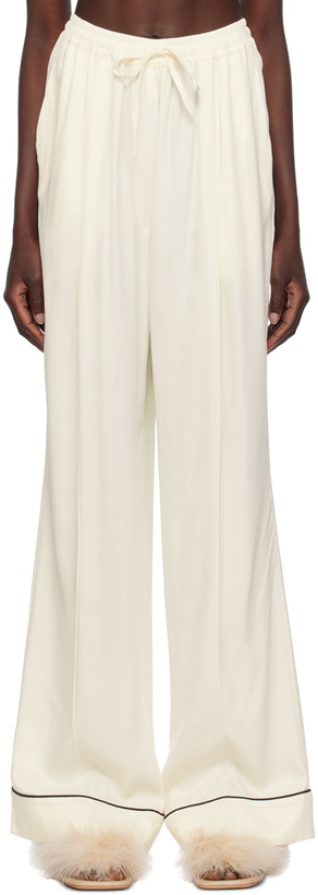 Photo: Sleeper Off-White Pastelle Pyjama Pants