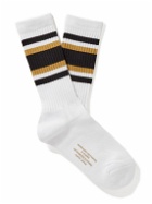 Wacko Maria - Skater Type 3 Striped Ribbed Cotton-Blend Socks