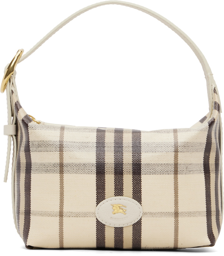 BURBERRY CLASSIC CHECK BARREL - MINI DUFFLE Burberry Mini Bowling Check Coated Canvas Duffle Bag | Nordstrom main image 4