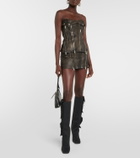 Dion Lee Strapless leather top