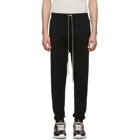 Rick Owens Black Joggers Lounge Pants