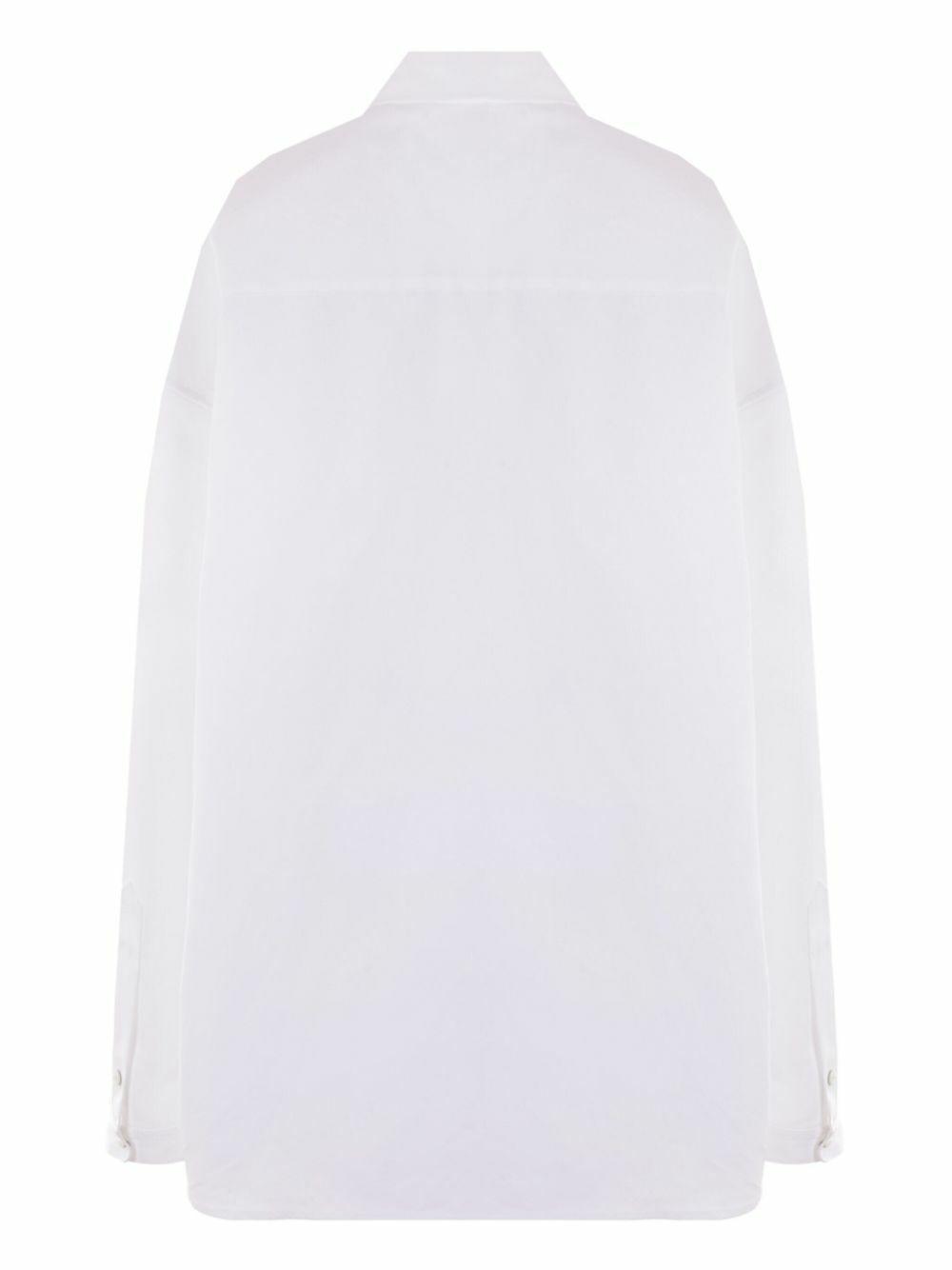 Balenciaga White Long-Sleeve Cotton Shirt