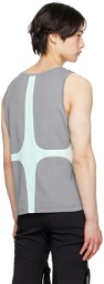 STRONGTHE Gray Paneled Tank Top