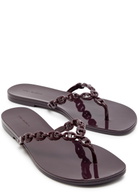 Tory Burch Gemini Jelly Sandals Burgundy