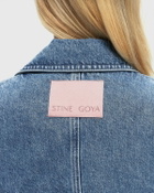 Stine Goya Belted Tailored Jacket Blue Denim Jackets