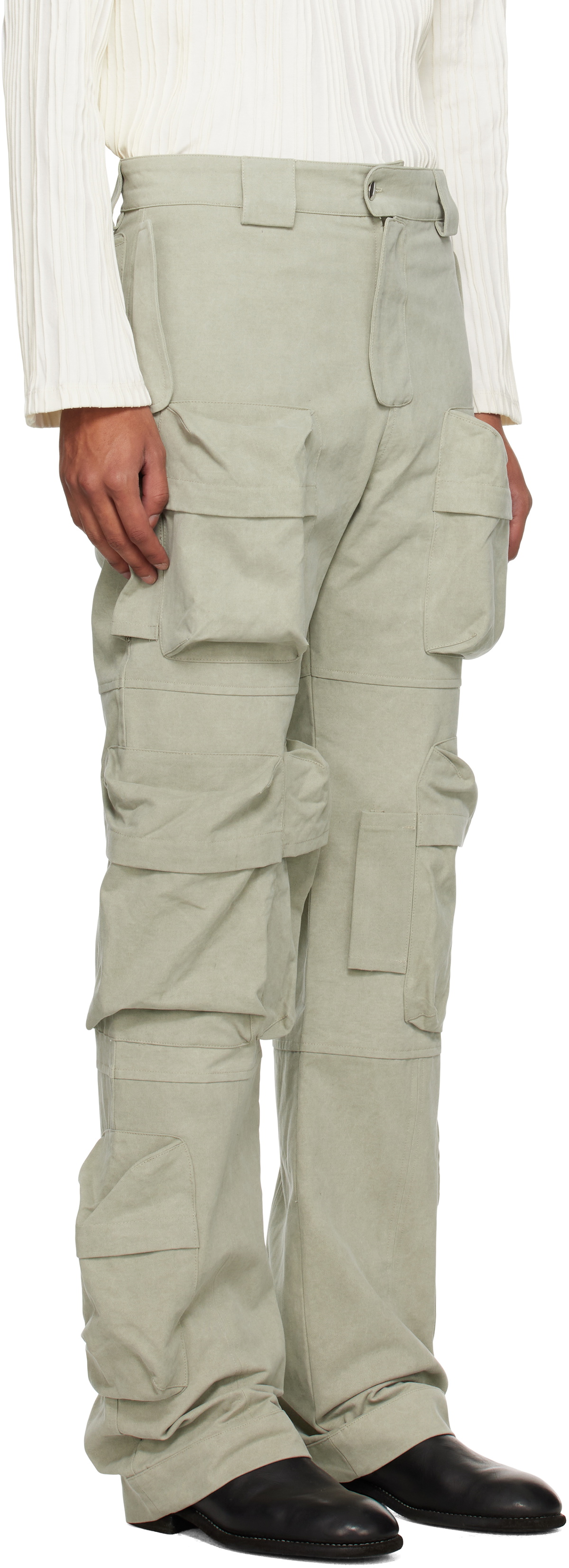 Tondolo Taupe Multi Pocket Cargo Pants