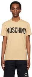 Moschino Beige Printed T-Shirt