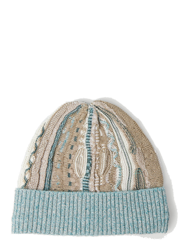 Photo: Camouflage Beanie Hat in Light Blue