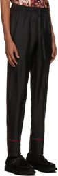 Dolce & Gabbana Black Silk Twill Trousers