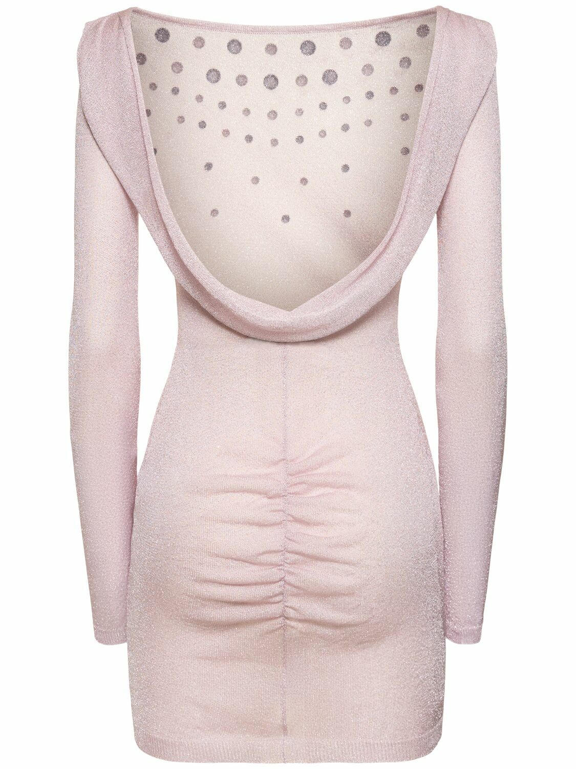 ALESSANDRA RICH - Open Back Lurex Knit Mini Dress W/hotfix Alessandra Rich ALESSANDRA RICH - Open Back Lurex Knit Mini Dress W/hotfix Alessandra Rich