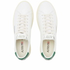 Autry Men's Dallas Low Sneakers in White/Green