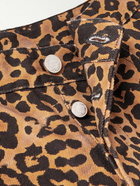 VETEMENTS - Wide-Leg Leopard-Print Jeans - Animal print