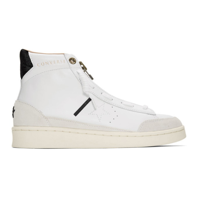 Photo: Converse White Ibn Jasper Edition Pro Leather Mid Sneakers