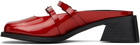 Justine Clenquet Red Andie Mules