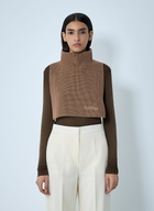 Max Mara Logo Motif Wool Scarf