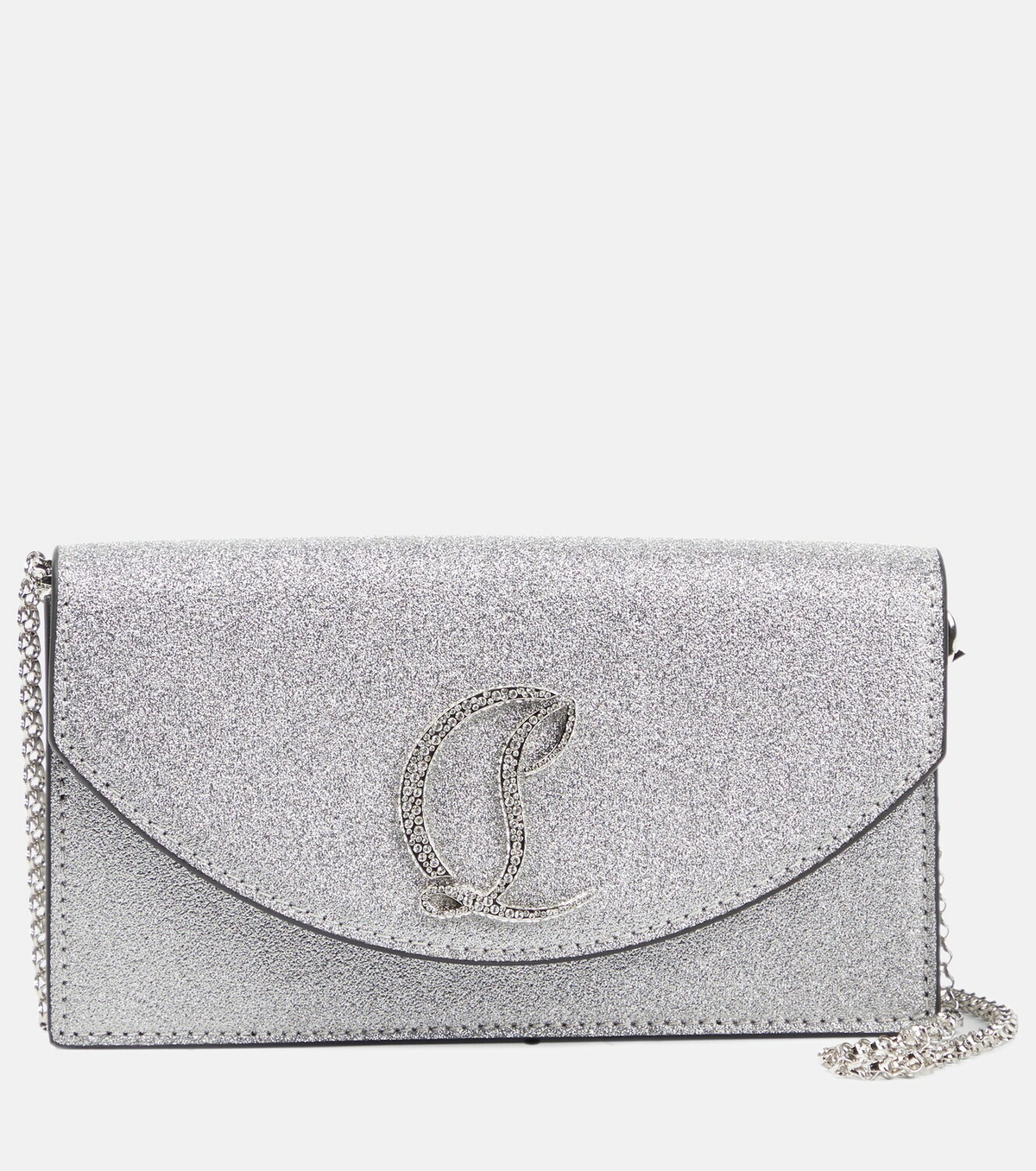 Christian Louboutin - Loubi54 Glitter Leather Clutch Christian Louboutin