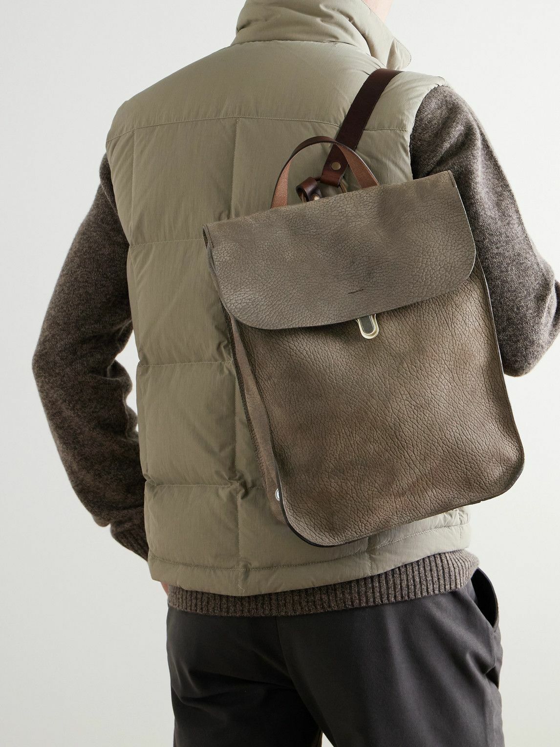 Bleu de Chauffe - Puncho Full-Grain Nubuck Backpack