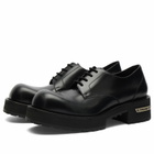 Balenciaga Men's Venom Derby Shoe in Black/Aged Silver