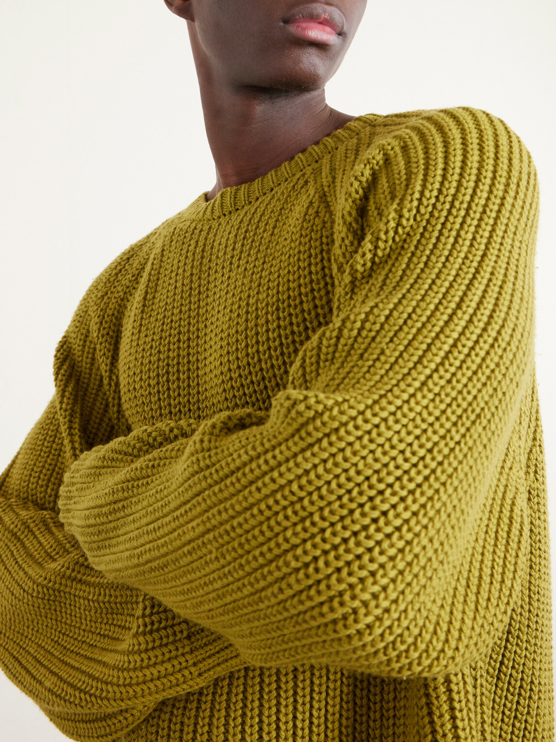 BODE - Merton Cotton and Wool-Blend Sweater - Green