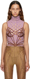 Isa Boulder SSENSE Exclusive Brown Lace Bodysuit