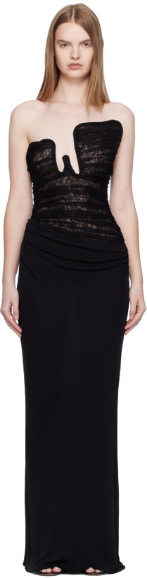 Photo: Christopher Esber Black Salacia Lace Maxi Dress