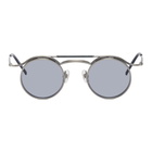 Matsuda Silver and Blue 2903H Sunglasses