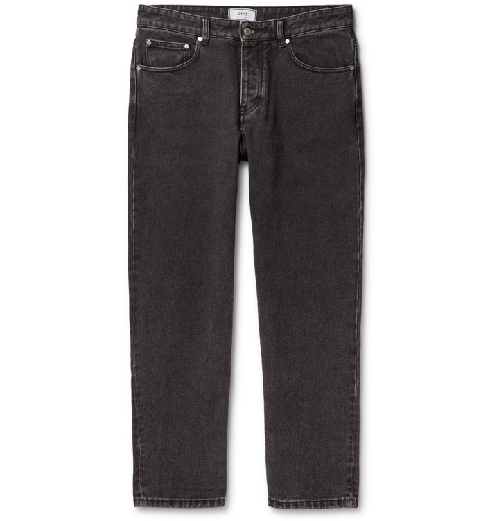 Photo: AMI - Tapered Washed Denim Jeans - Black