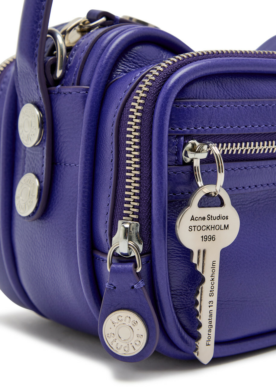 Acne Studios Camero Kit Grained Leather Cross-body bag - Violet - One Size