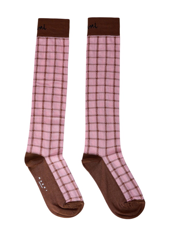 Photo: Marni Logo Jacquard Socks