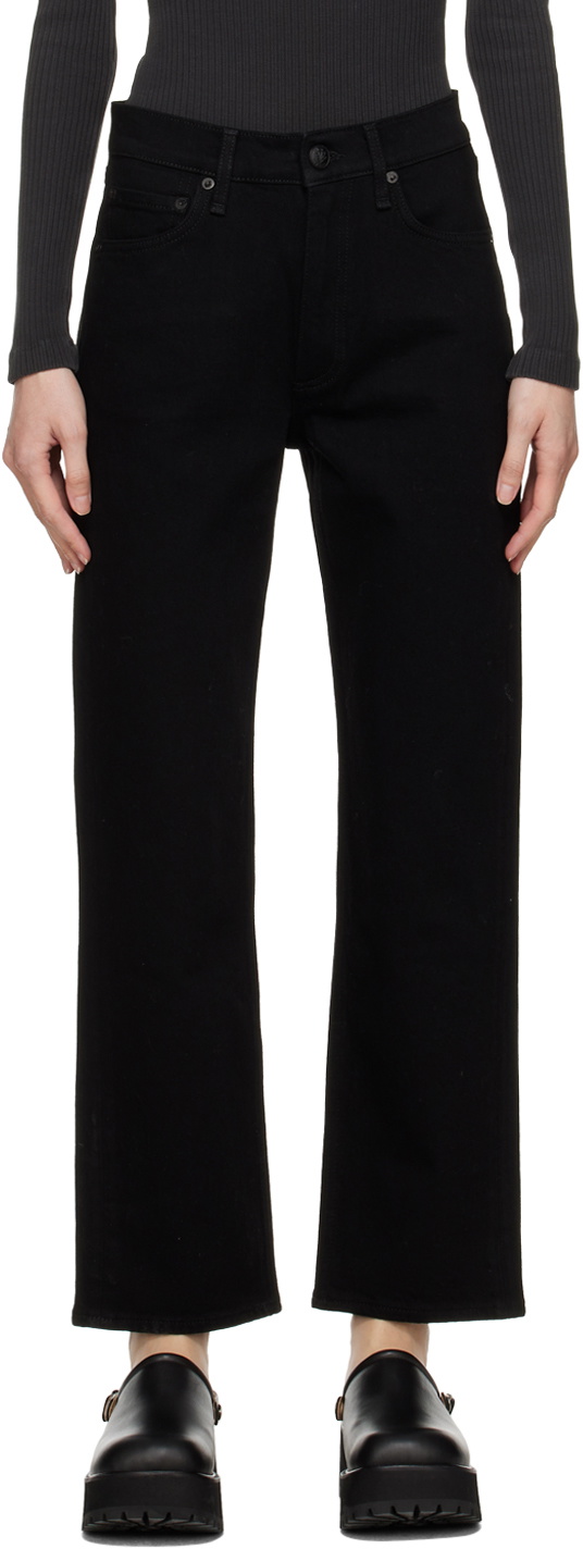 rag & bone Black Harlow Jeans Rag and Bone